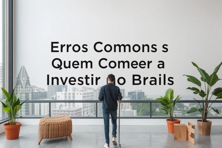 Conceitos visuais relacionados a Erros Comuns de Quem Começa a Investir no Brasil